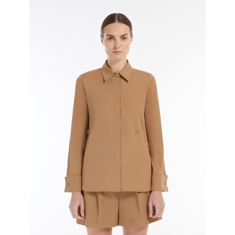 David Warren Camel Brown Blazer Style Long Sleeve Business‎ Casual Top - Size 1